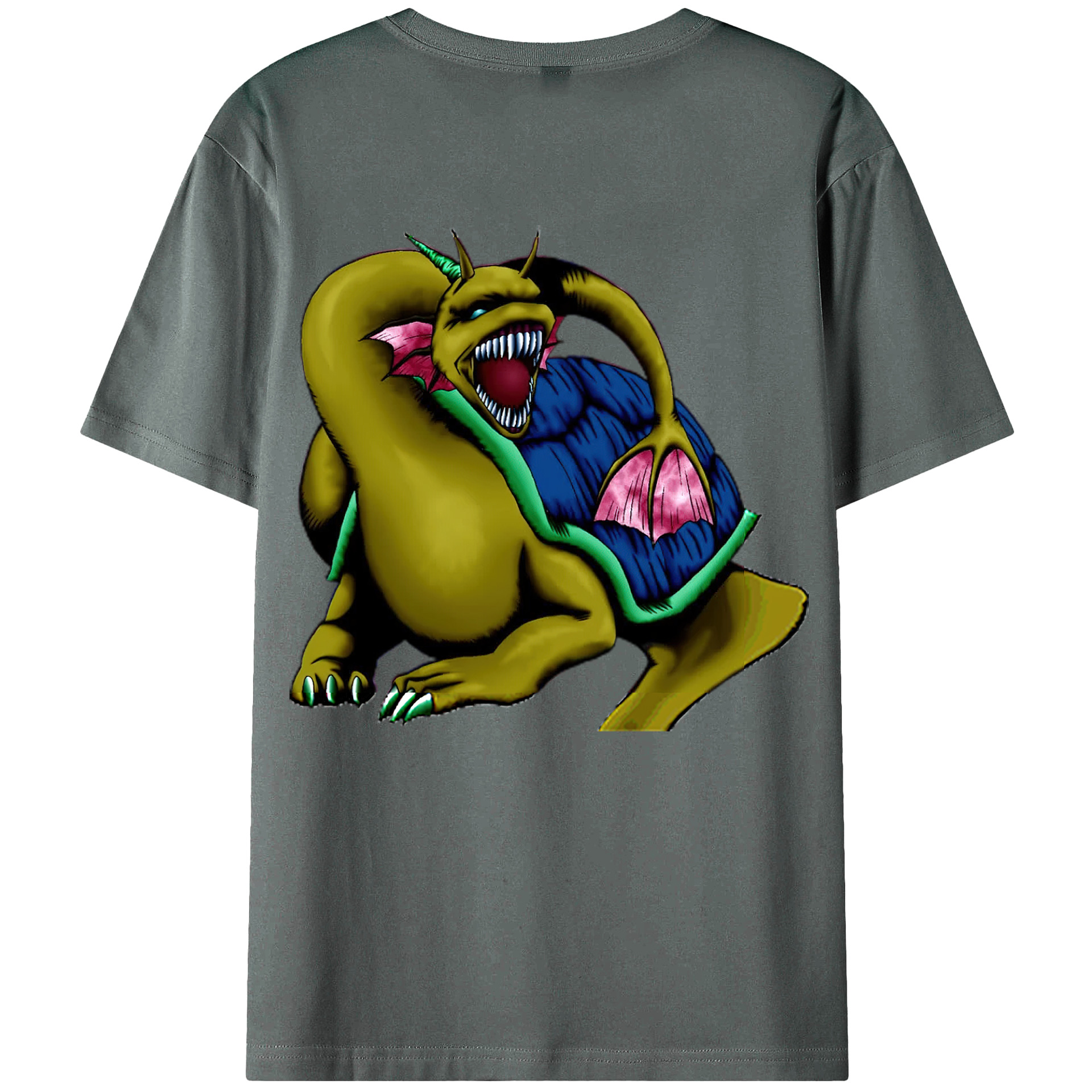 （画像用） 遊☆戯☆王 Yu-Gi-Oh! 綿100％ メンズ半袖Tシャツ（バックプリント） 通気性